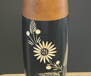 VASE MANGUIER MARRON